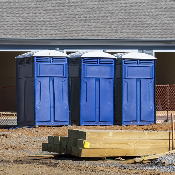 what is the maximum capacity for a single porta potty in Ellamore